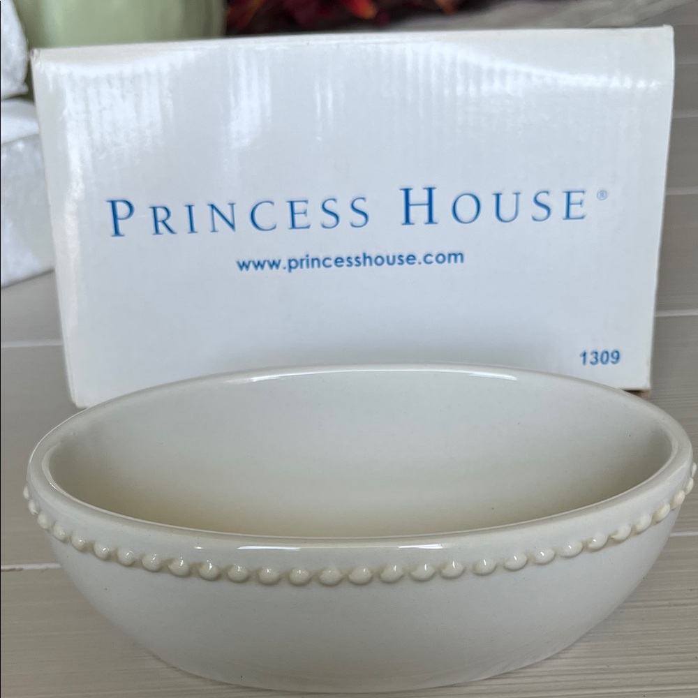 Princess House Cream Oval Dish